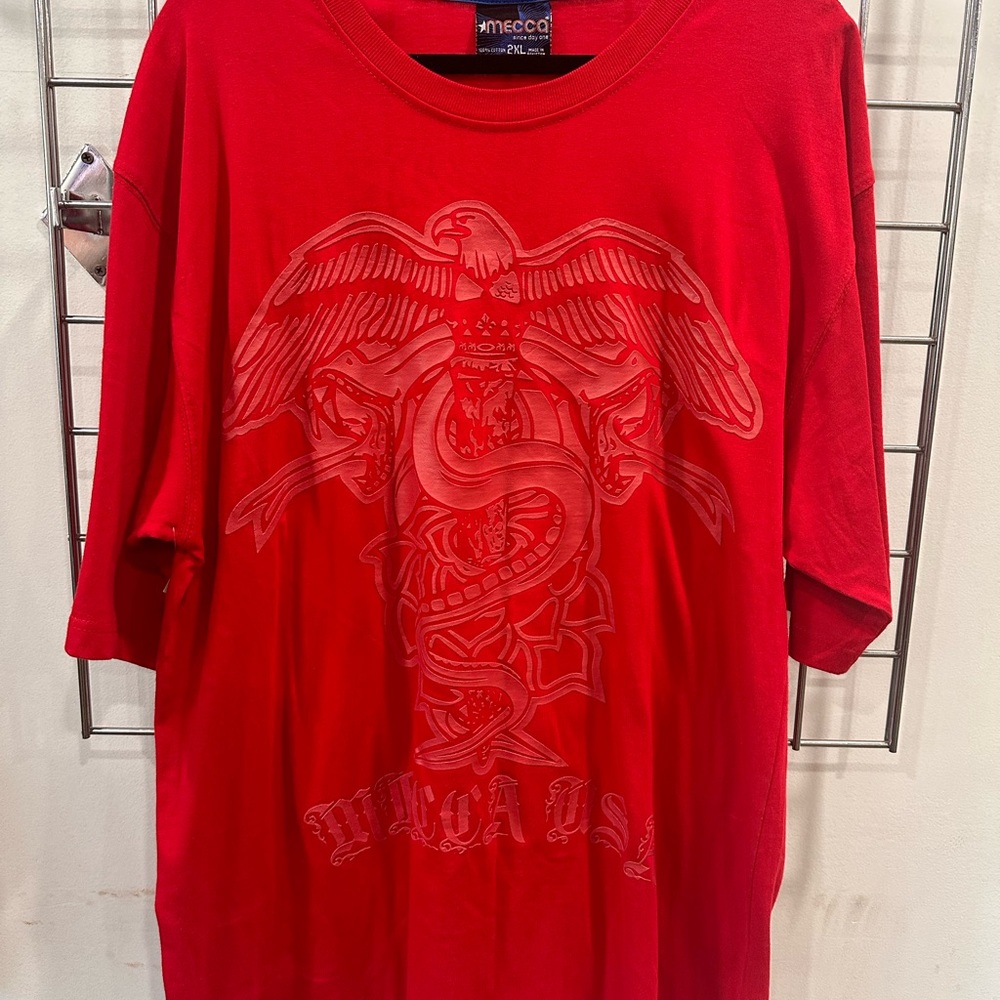 Y2K Mecca USA Red Short Sleeve Tee